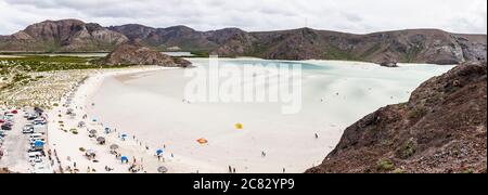 Looking down on playa Balandra / Balandra Beach, BCS, Mexico. Looking down on playa Balandra / Balandra Beach, BCS, Mexico.