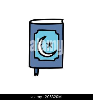 Koran doodle icon, vector illustration Stock Vector