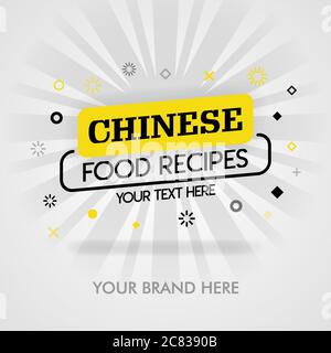 Chinese traditional food recipes. chinese cookbook. chinese food near me. chinese  food recipes website. can be for promotion, advertising. suitable fo Stock  Vector Image & Art - Alamy