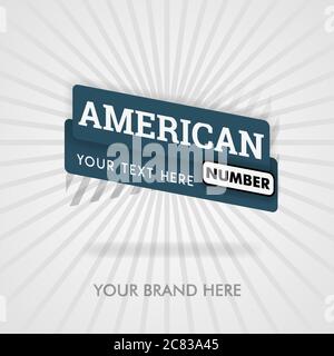 American number of food. number of food in america and number of chinese and french cookbook. can be for promotion, marketing. suitable for print, new Stock Vector