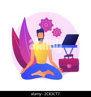 Stress reduction and relieving activity vector concept metaphor Stock Vector