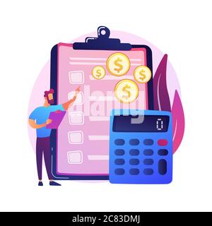 Financial accounting vector concept metaphor Stock Vector