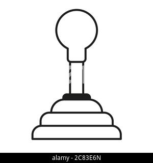 Car mechanic gearbox on white background. Gear box Vector illustration EPS 10. Stock Vector