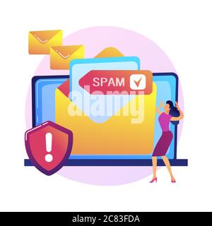 Email service vector concept metaphor. Stock Vector