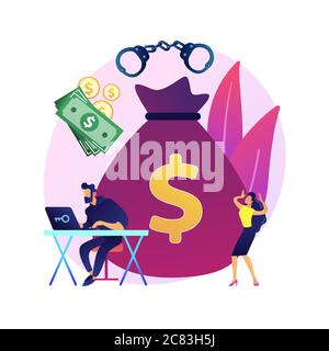 Credit card fraud vector concept metaphor Stock Vector