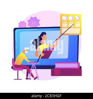 Education for older people vector concept metaphor Stock Vector