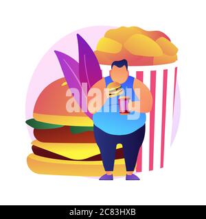 Fast food vector concept metaphor Stock Vector