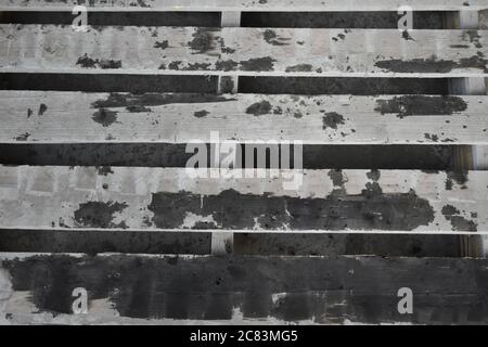 Old wooden structure background in the carpentry Stock Photo