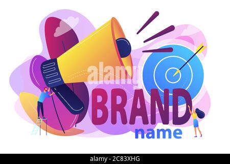 Brand name concept vector illustration. Stock Vector