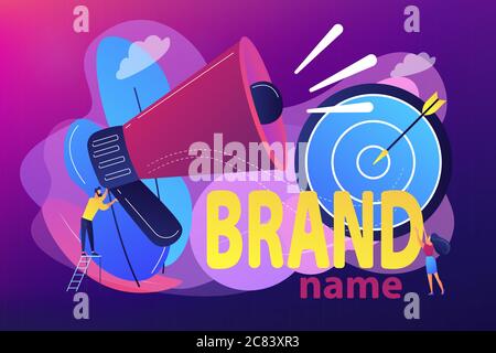 Brand name concept vector illustration. Stock Vector