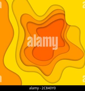 Abstract yellow geometric background with layered diamond shapes and ...