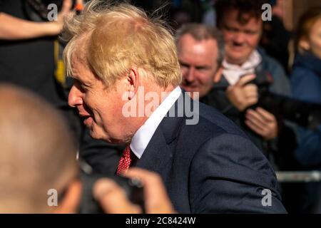 London, UK. 21st July, 2020. Boris Johnson, MP Prime Minister leaves 10 Downing Street London. Credit: Ian Davidson/Alamy Live News Stock Photo