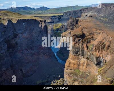 Markarfljótsgljúfur - Canyon Of The River Markarfljót Near By Emstrur 