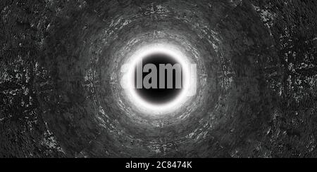 Abstract dark tunnel, Round concrete tunnel concept, tunnel illusion, tunnel light background, tunel, tunnels, tunneling, new concept Stock Photo