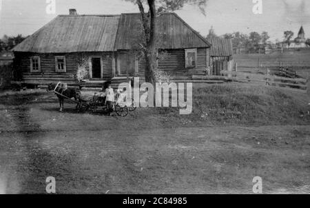 WW2 periodo, Dacha in Orsha in Belarus in the Vitebsk Region Stock Photo