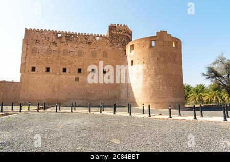 View of the Jabreen Castle in Bahla, Sultanate of Oman Stock Photo