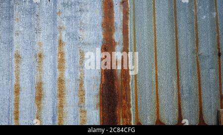 Full frame rusty metal roof Stock Photo