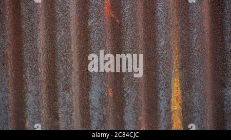 Full frame rusty metal roof Stock Photo