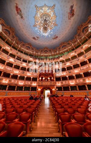 Italy: Venice. Interior of the Teatro La Fenice (The Phoenix), an