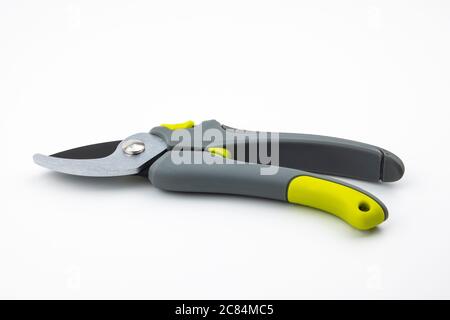 tree scissors isolated on white background Stock Photo