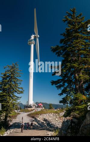 Eye of the Wind, Grouse Mountain, Vancouver, British Columbia, Canada. Stock Photo