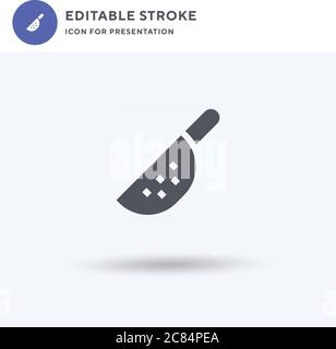 Strainer icon vector, filled flat sign, solid pictogram isolated on white, logo illustration. Strainer icon for presentation. Stock Vector