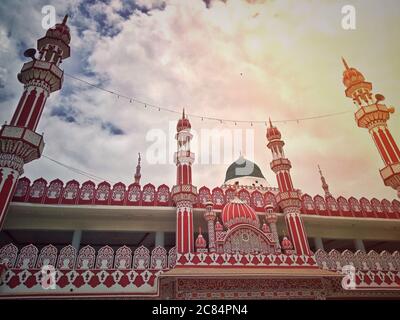 Beautiful mosque in Karachi Pakistan Stock Photo