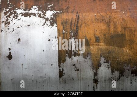 Background texture of scratched rusted steel Stock Photo