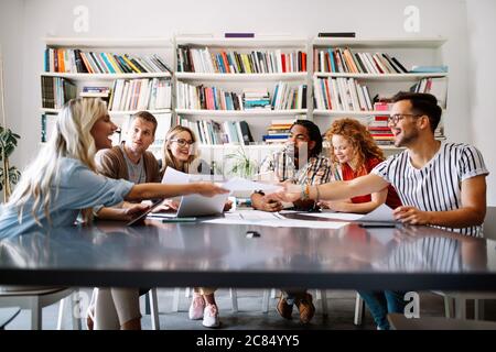 Entrepreneurs desginers architects business people conference in office Stock Photo