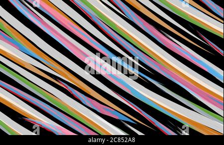 Abstract background with waves. Modern art. Horizontal composition Stock Vector