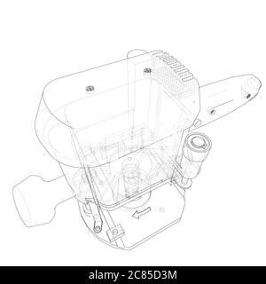 Outline milling machine Stock Photo
