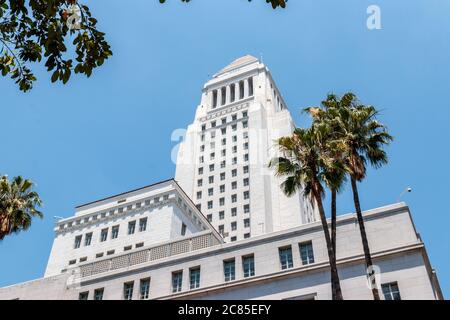 View of City Hall, Los Angeles Stock Photo