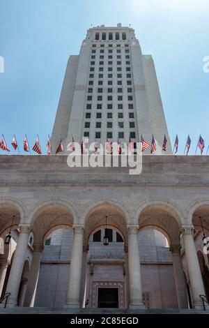 View of City Hall, Los Angeles Stock Photo