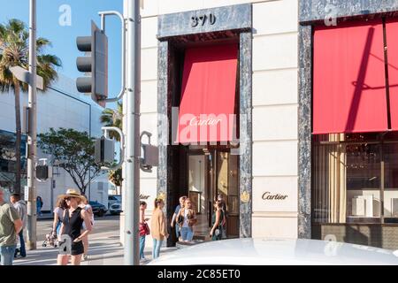 Cartier Rodeo Drive Los Angeles California USA Stock Photo Alamy