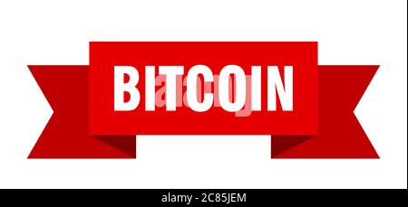 bitcoin ribbon. bitcoin paper band banner sign Stock Vector Image & Art ...