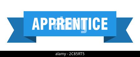 apprentice ribbon. apprentice paper band banner sign Stock Vector