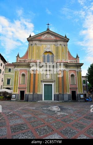 church of sant'antonio abate 15th century Dolceacqua Italy Stock Photo