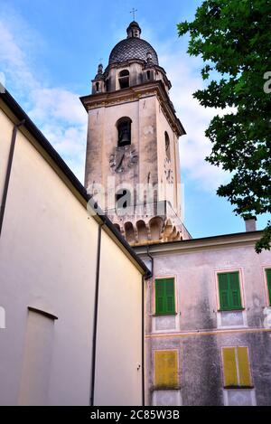 church of sant'antonio abate 15th century Dolceacqua Italy Stock Photo