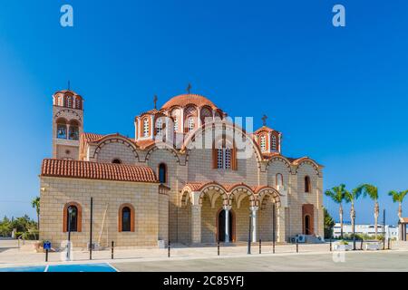 A typical church view in Cyprus Stock Photo