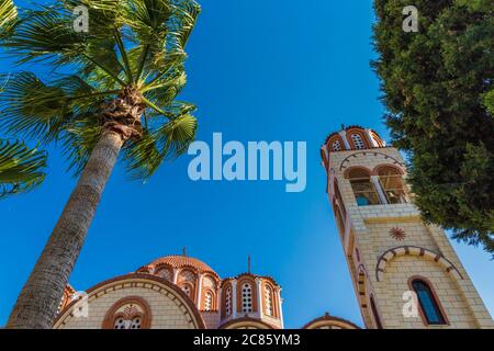 A typical church view in Cyprus Stock Photo