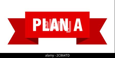 Plan Paper Sign plan a ribbon. plan a paper band banner sign Stock Vector Image & Art ...