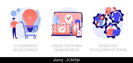 Web development vector concept metaphors Stock Vector