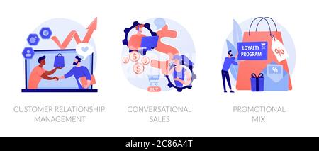 Selling techniques vector concept metaphors Stock Vector