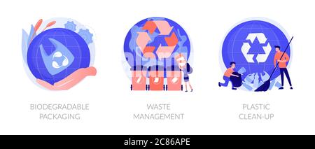 Water pollution vector concept metaphors. Stock Vector