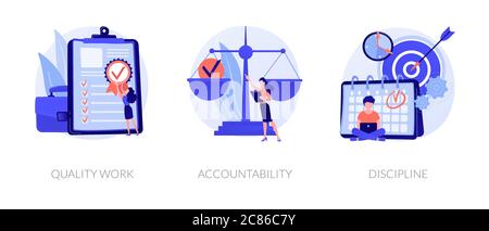 Task and project management vector concept metaphors. Stock Vector