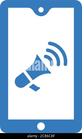 Mobile Marketing icon. Beautiful, meticulously designed icon. Well organized and editable Vector for any uses. Stock Vector
