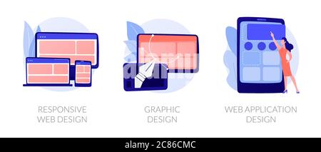 Web development vector concept metaphors Stock Vector