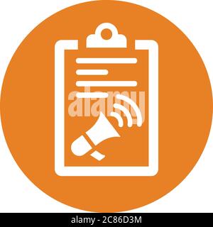Press Release icon. Beautiful, meticulously designed icon. Well organized and editable Vector for any uses. Stock Vector