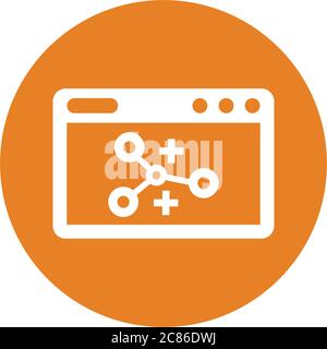 SEO, link building icon. Use for commercial, print media, web or any type of design projects. Stock Vector