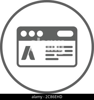 Ad Campaign icon. Beautiful design and fully editable vector for commercial, print media, web or any type of design projects. Stock Vector